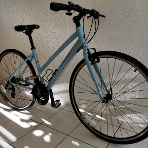 Fahrrad hellblau